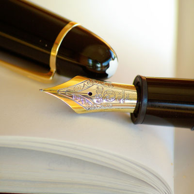 Montblanc Füller mit Papier